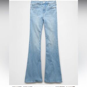 American eagle super high rise flare jeans